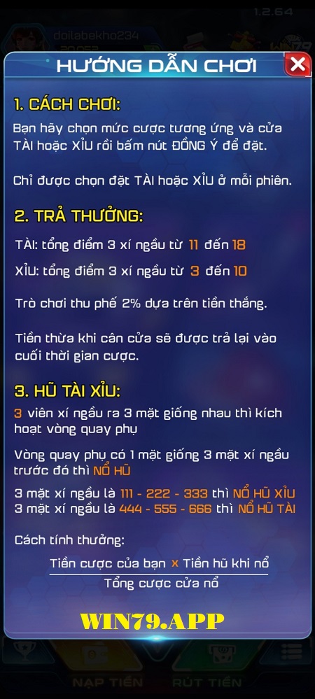 luật chơi game tài xỉu, luật chơi chung