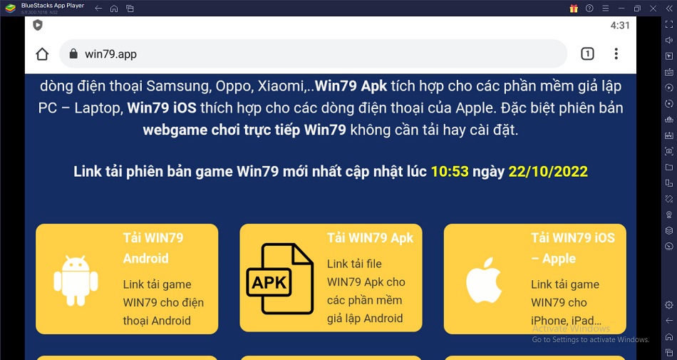 tải app win79 bản giả lập