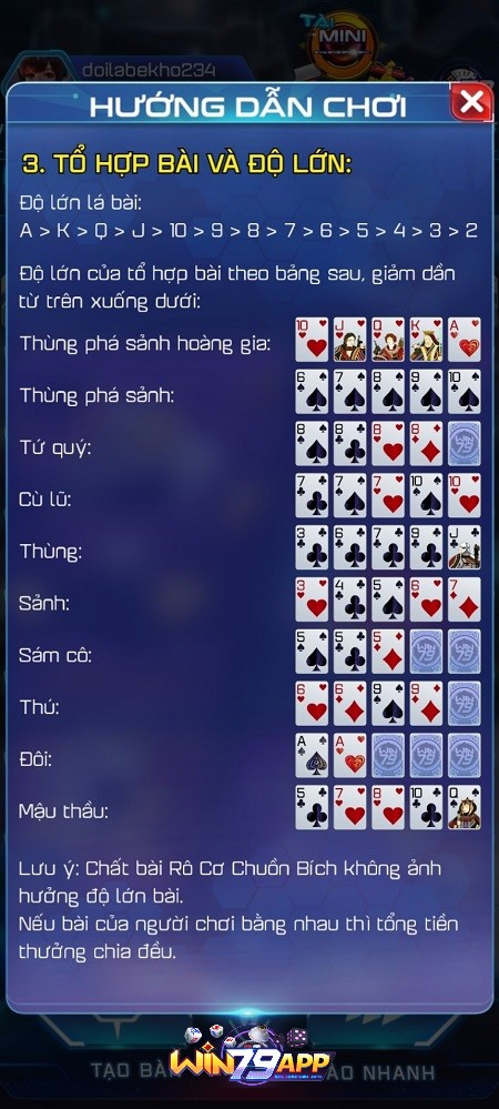 Luật so bài poker